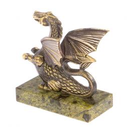 Статуэтка &amp;quot;Дракон&amp;quot; бронза змеевик