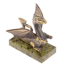 Статуэтка &amp;quot;Дракон&amp;quot; бронза змеевик