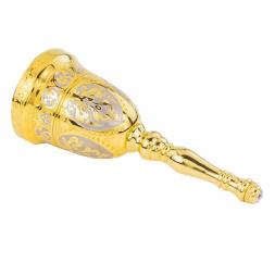 Колокольчик &amp;quot;Сувенирный&amp;quot; с фианитом в подарочной упаковке Златоуст