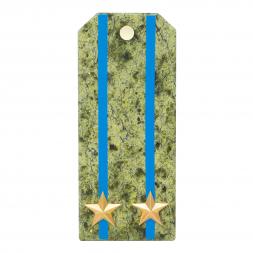 Сувенирный магнит &amp;quot;Погон Подполковник ВВС, ВКС, ВДВ&amp;quot; камень змеевик