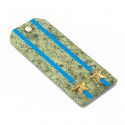 Сувенирный магнит &amp;quot;Погон Подполковник ВВС, ВКС, ВДВ&amp;quot; камень змеевик