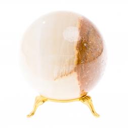 Шар из белого оникса 7 см (3)