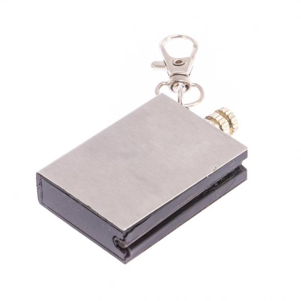 Брелок огниво &amp;quot;Вечная спичка&amp;quot; с накладкой из камня пирит 2,8х1,3х5 см 126686