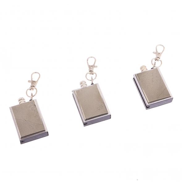 Брелок огниво &amp;quot;Вечная спичка&amp;quot; с накладкой из камня пирит 2,8х1,3х5 см 126686