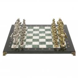 Шахматы подарочные &amp;quot;Восточные&amp;quot; доска 40х40 см мрамор змеевик