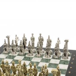 Шахматы подарочные &amp;quot;Восточные&amp;quot; доска 40х40 см мрамор змеевик