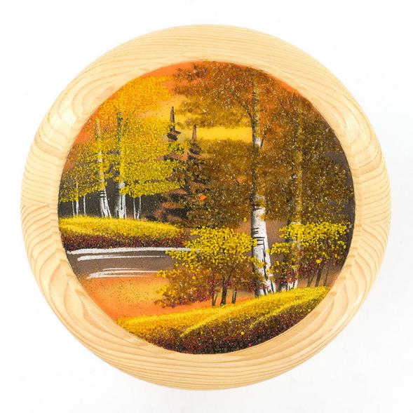 Тарелка декоративная &amp;quot;Осень золотая&amp;quot; 25 см каменная крошка 119576