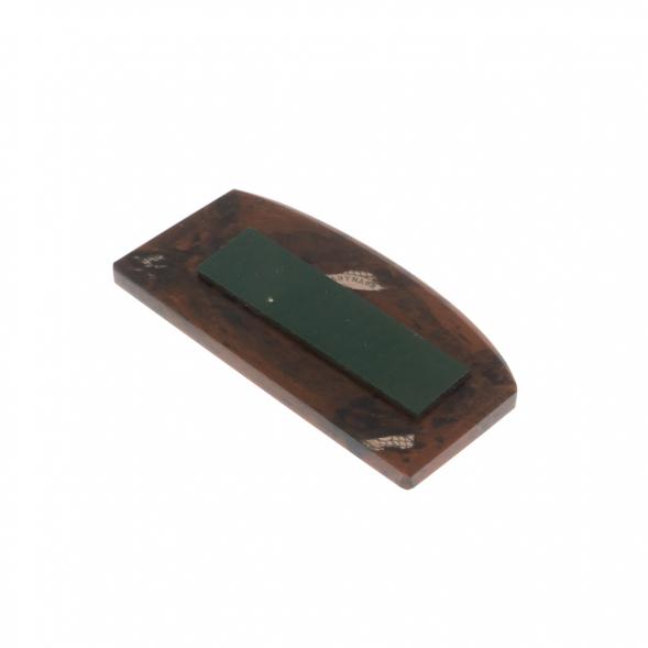 Икона в машину из коричневого обсидиана &amp;quot;Молитва водителя&amp;quot; 6х3 см 128782