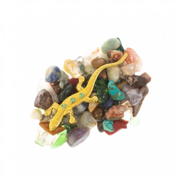 Магнит &amp;quot;Ящерица со стразами на самоцветах&amp;quot; 128858