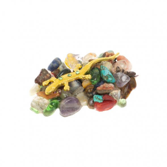 Магнит &amp;quot;Ящерица со стразами на самоцветах&amp;quot; 128858