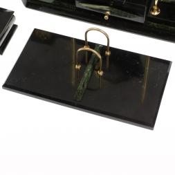 Письменный набор &amp;quot;Директор&amp;quot; камень змеевик 9 предметов