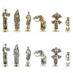 Шахматы &amp;quot;Дон Кихот&amp;quot; доска 36х36 см камень змеевик