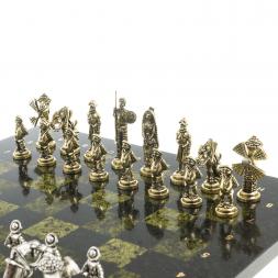 Шахматы &amp;quot;Дон Кихот&amp;quot; доска 36х36 см камень змеевик