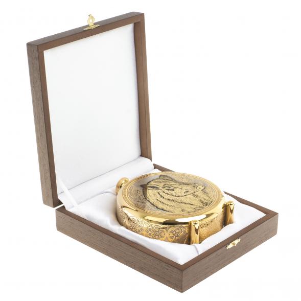 Фляжка с гравюрой &amp;quot;Кабан&amp;quot; Златоуст 123484