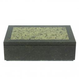 Шкатулка большая из змеевика 25х15х8 см