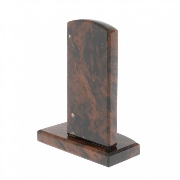 Икона настольная &amp;quot;Св. Николай Чудотворец&amp;quot; камень обсидиан 129654