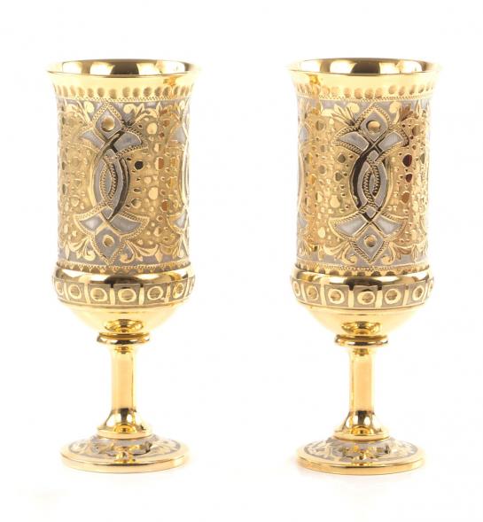 Набор для водки &amp;quot;На двоих&amp;quot; 2 рюмки Златоуст 121629