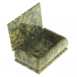 Шкатулка &amp;quot;Ларец&amp;quot; из змеевика 12х7,5х6 см