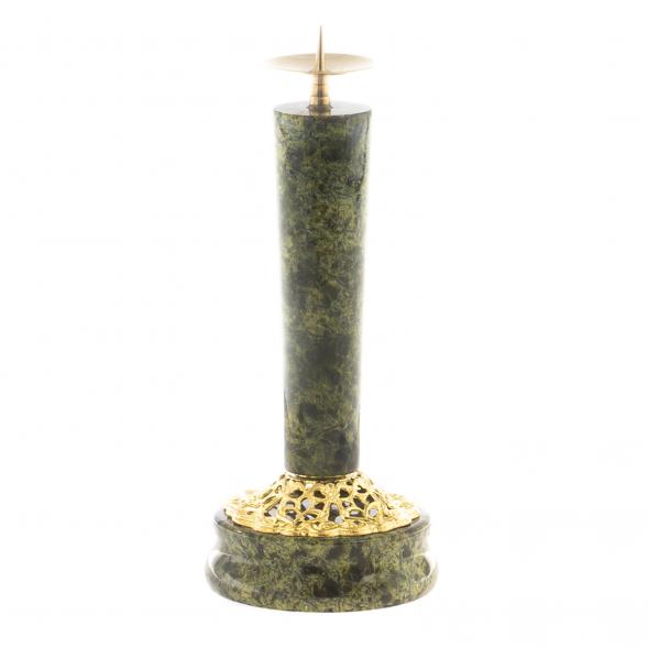 Подсвечник из светлого змеевика 124584