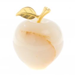 Сувенир &amp;quot;Яблоко&amp;quot; из белого оникса 7х9 см (3)