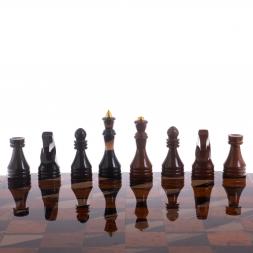 Шахматы "Классические" из обсидиана