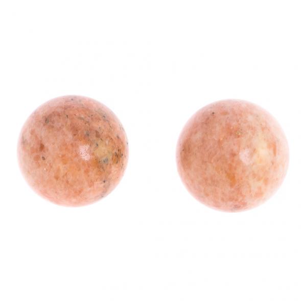 Шары для массажа 3,5 см из розового мрамора 2 шт 125860