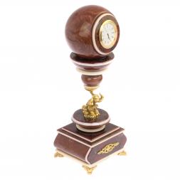 Часы антистресс &amp;quot;Шар на слоне&amp;quot; из лемезита 10,5 см