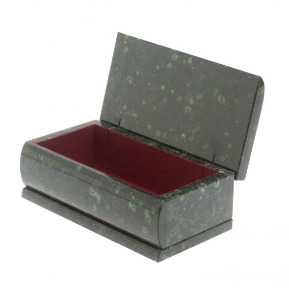 Шкатулка &amp;quot;Купюра&amp;quot; из темно-зеленого змеевика 127469