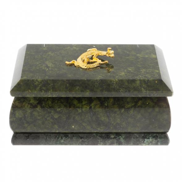 Шкатулка &amp;quot;Ларец&amp;quot; из змеевика 10,5х6х5 см 122827