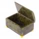 Шкатулка &amp;quot;Сундук&amp;quot; средний из змеевика на ножках 12х8х7 см 125788