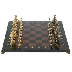 Шахматы подарочные &amp;quot;Римские&amp;quot; с бронзовыми фигурами 40х40 см