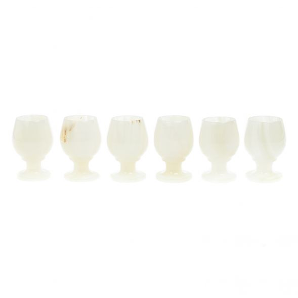 Набор рюмок из оникса 50 мл камень оникс 6 шт 5,2х7 см в коробке (2х3) 127470