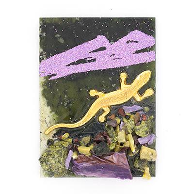 Магнит из змеевика &amp;quot;Ящерица&amp;quot; 113971