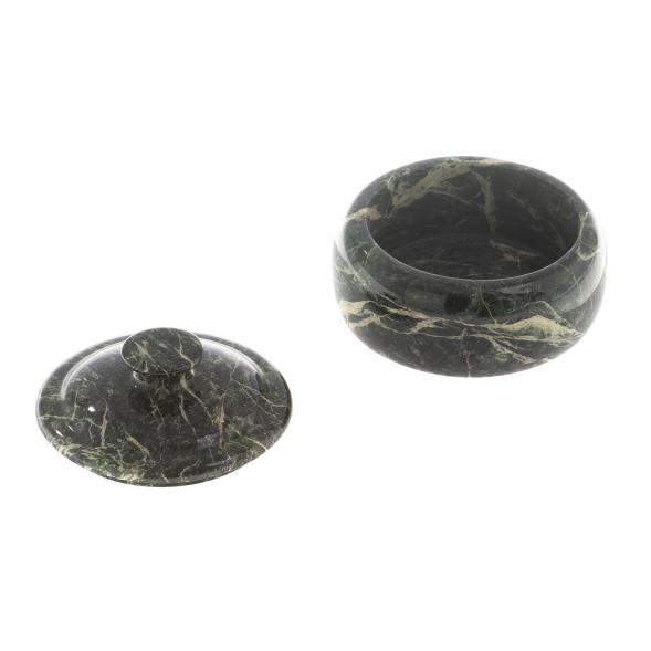 Сахарница из змеевика средняя 11х7 см 124586