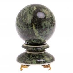 Шар из змеевика "Антистресс" 10 см на подставке