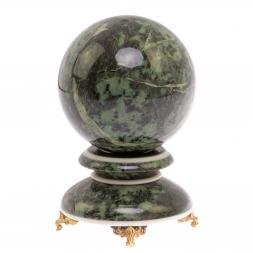 Шар из змеевика "Антистресс" 10 см на подставке