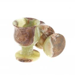 Набор рюмок из оникса &amp;quot;Тюльпан&amp;quot; 2 шт 50 мл 5х7 см (2х3)