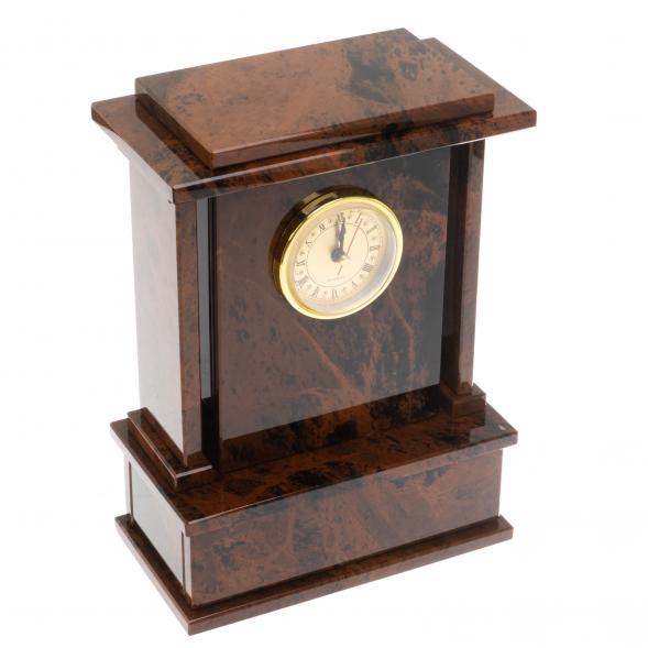 Настольные часы из коричневого обсидиана 129582