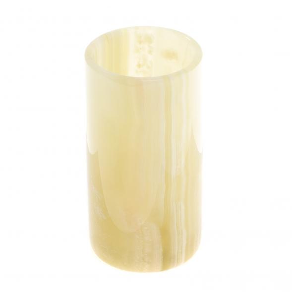 Ваза цилиндрическая из оникса 7,5х14,5 см 350 мл (3х6) 124656