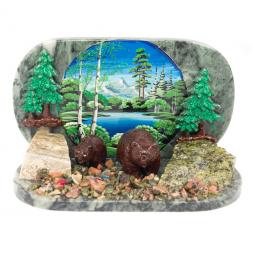 Композиция "Медведица с медвежонком"