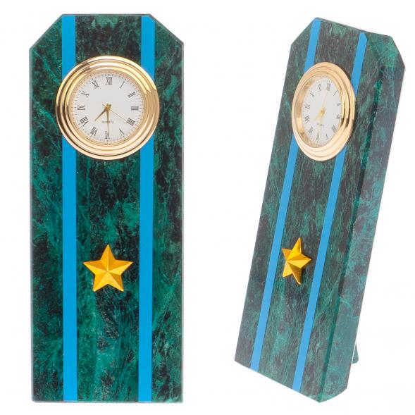 Часы &amp;quot;Погон майор ВВС, ВКС, ВДВ&amp;quot; камень змеевик 125712