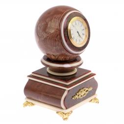 Часы с шаром &amp;quot;Антистресс&amp;quot; из лемезита 10 см