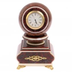 Часы с шаром &amp;quot;Антистресс&amp;quot; из лемезита 10 см