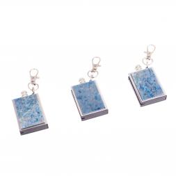 Брелок огниво &amp;quot;Вечная спичка&amp;quot; с накладкой из иркутского лазурита 2,8х1,3х5 см