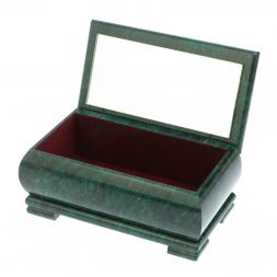 Шкатулка &amp;quot;Хозяйка медной горы&amp;quot; из змеевика 18х10х8,5 см