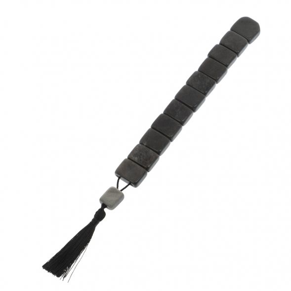 Четки из серного обсидиана перекидные 12 зерен с кисточкой 129081