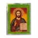Икона настольная &amp;quot;Спаситель&amp;quot; камень змеевик 9х7,2х3 см 121444