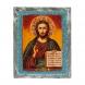 Икона настольная &amp;quot;Спаситель&amp;quot; камень змеевик 9х7,2х3 см 121444