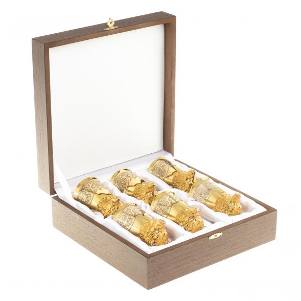 Стопки перевертыши &amp;quot;Волк&amp;quot; набор 6 шт Златоуст 123663