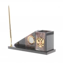 Письменный мини-набор &amp;quot;Горка&amp;quot; камень яшма